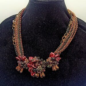 Coldwater Creek Chunky Beaded Multistrand Necklace